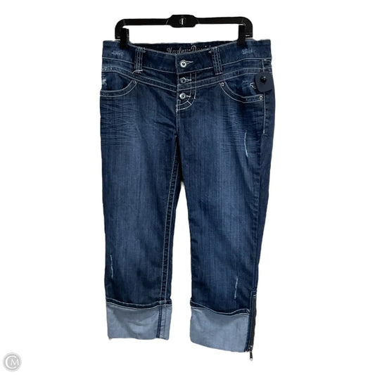 Capris By Harley Davidson In Blue Denim, Size: 10