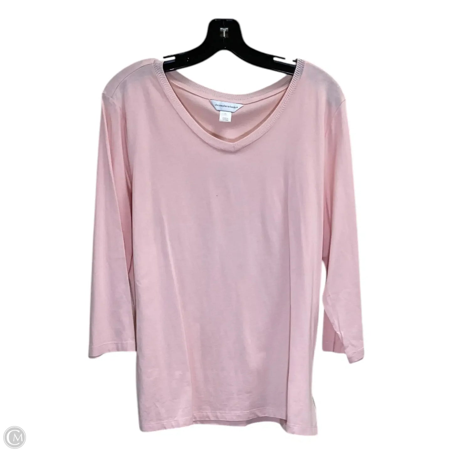 Top Long Sleeve By Christopher And Banks In Peach, Size: Xl