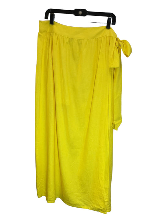 Yellow Skirt Maxi New York And Co, Size Xl
