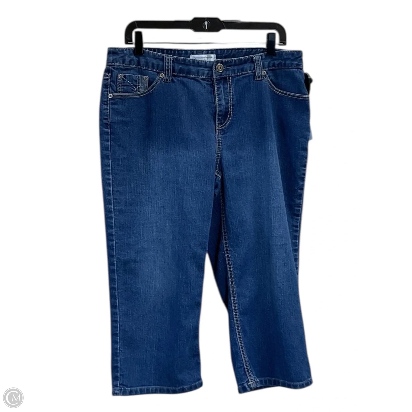 Capris By Christopher And Banks In Blue Denim, Size: 12p