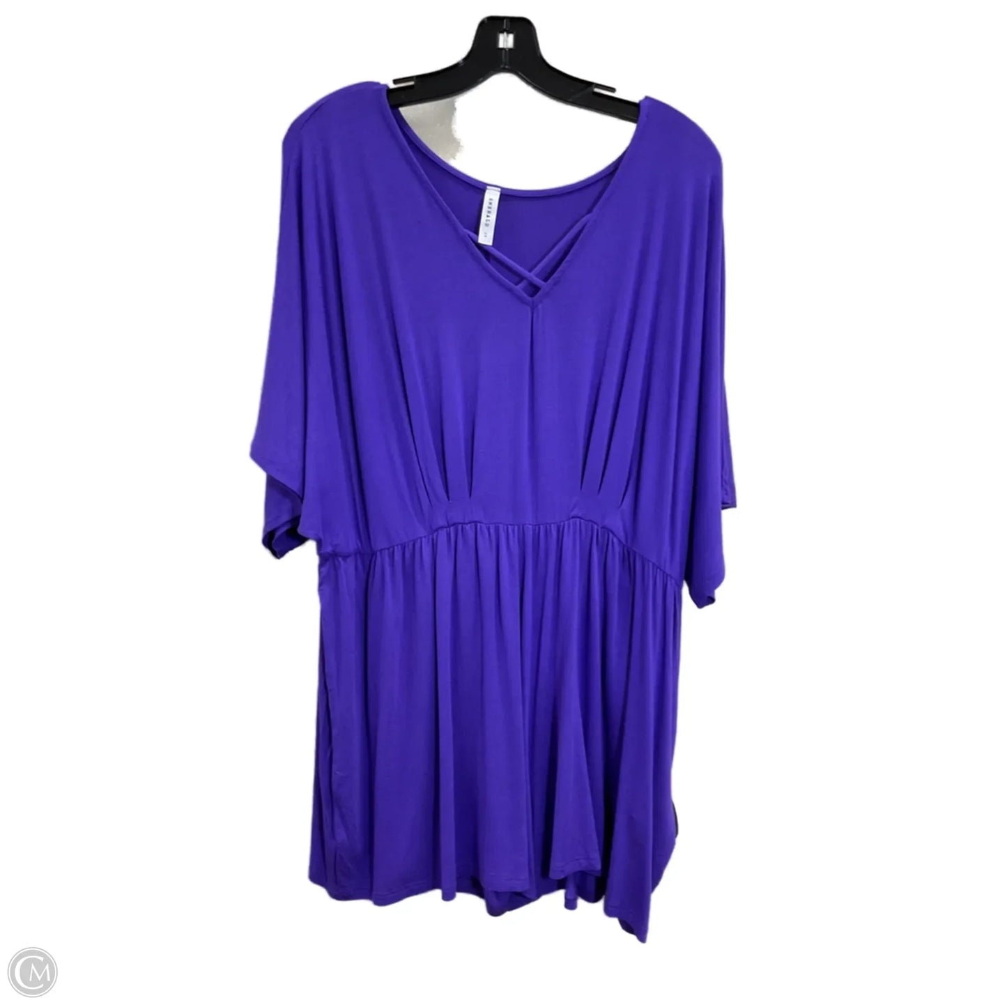 Romper By Emerald In Purple, Size: 2x