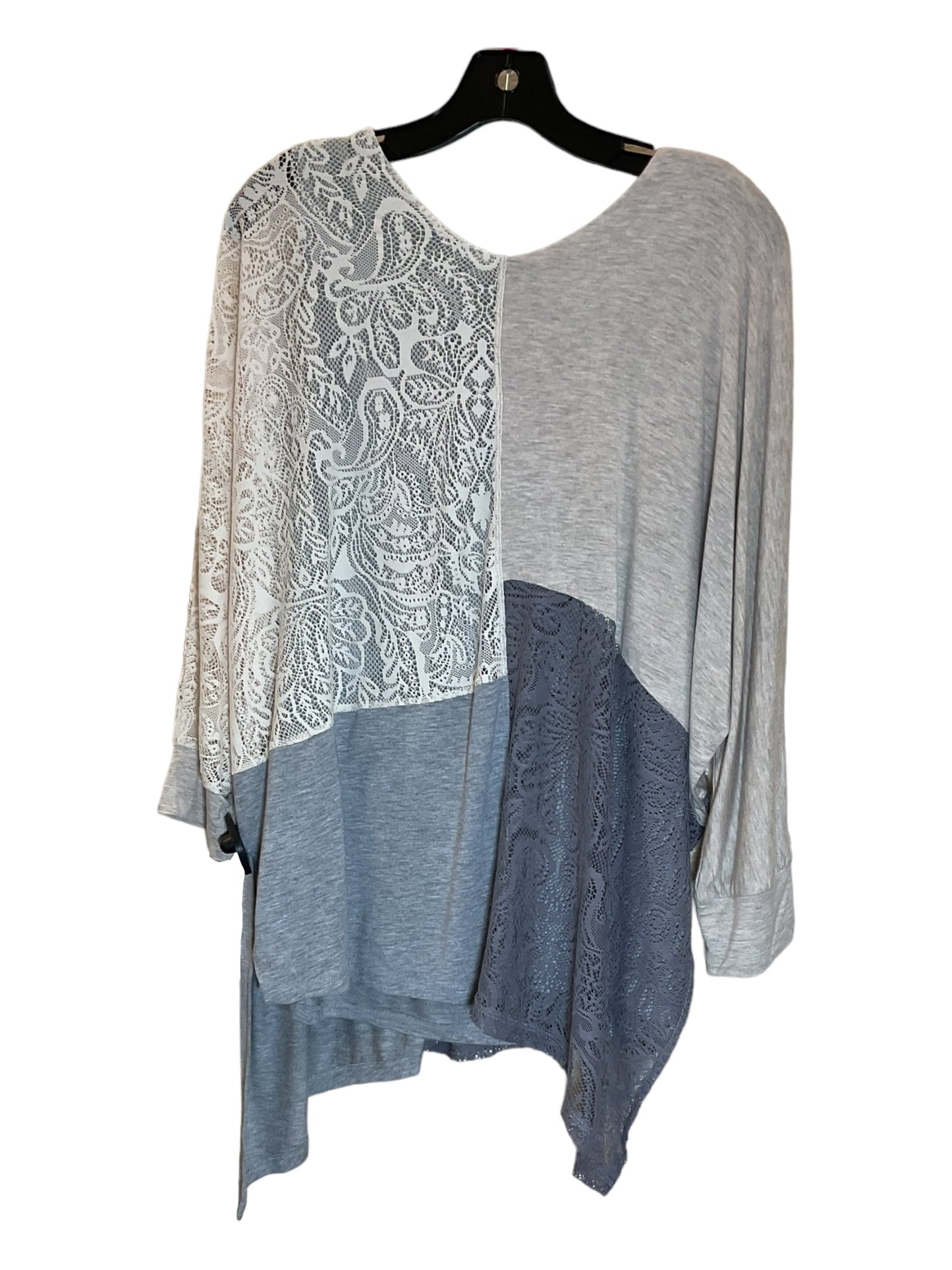 Grey Tunic Long Sleeve Democracy, Size Xl