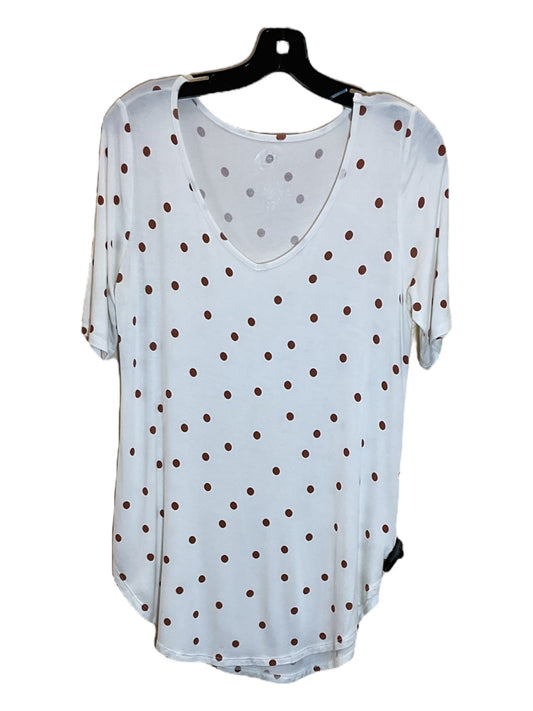 Polkadot Pattern Top Short Sleeve Maurices, Size S