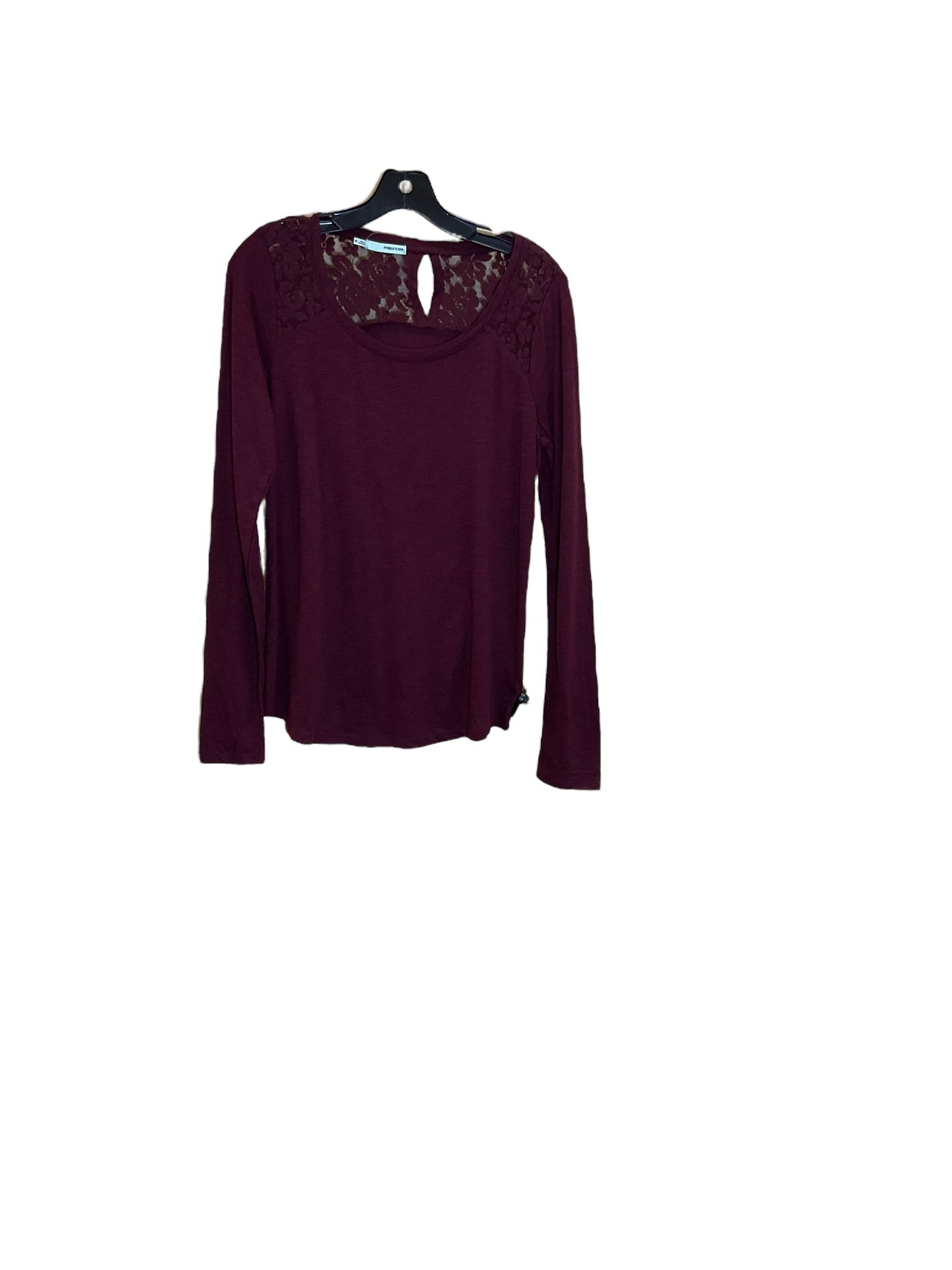 Purple Top Long Sleeve Maurices, Size M