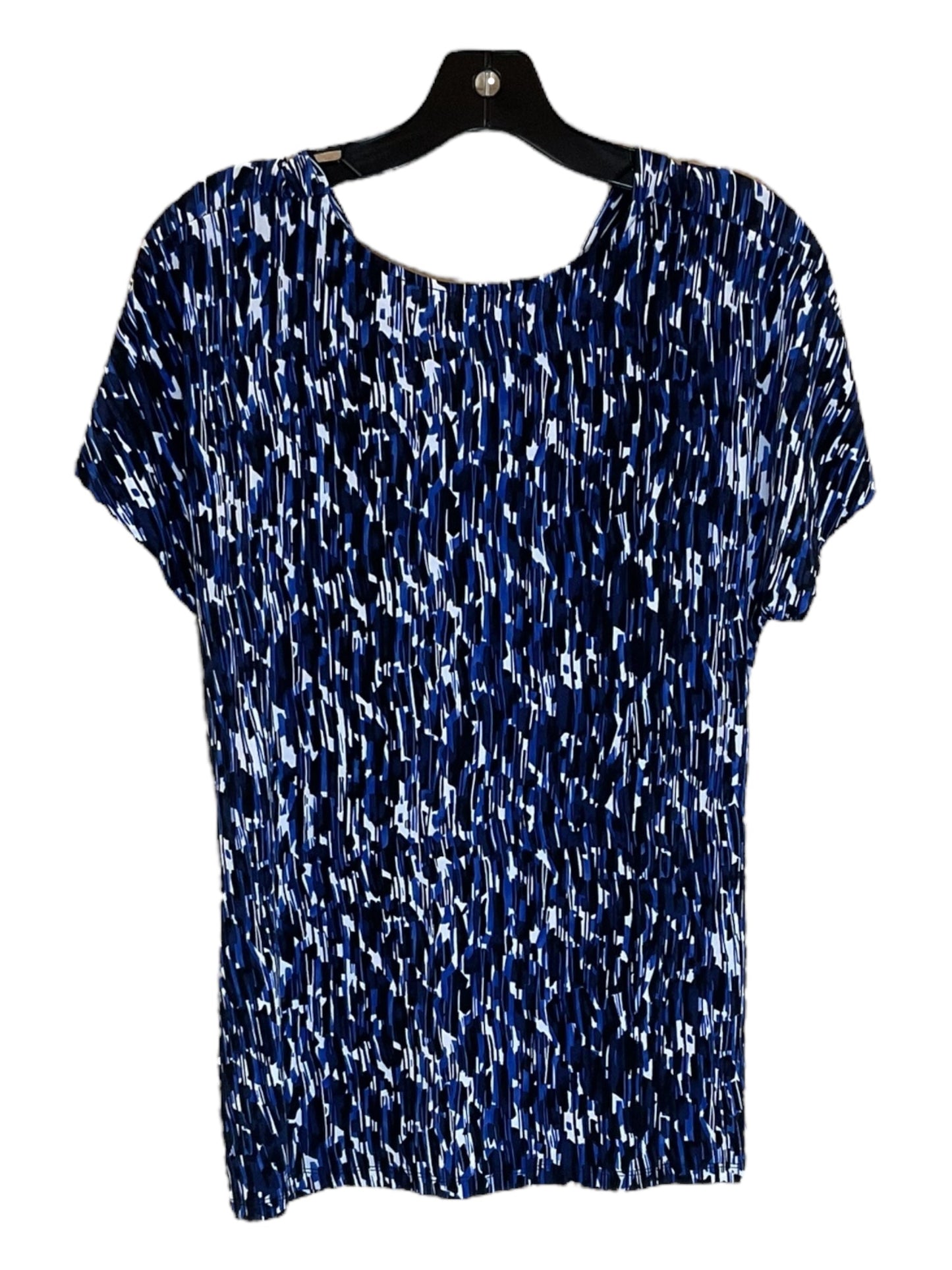 Black & Blue Top Short Sleeve Clothes Mentor, Size Xl
