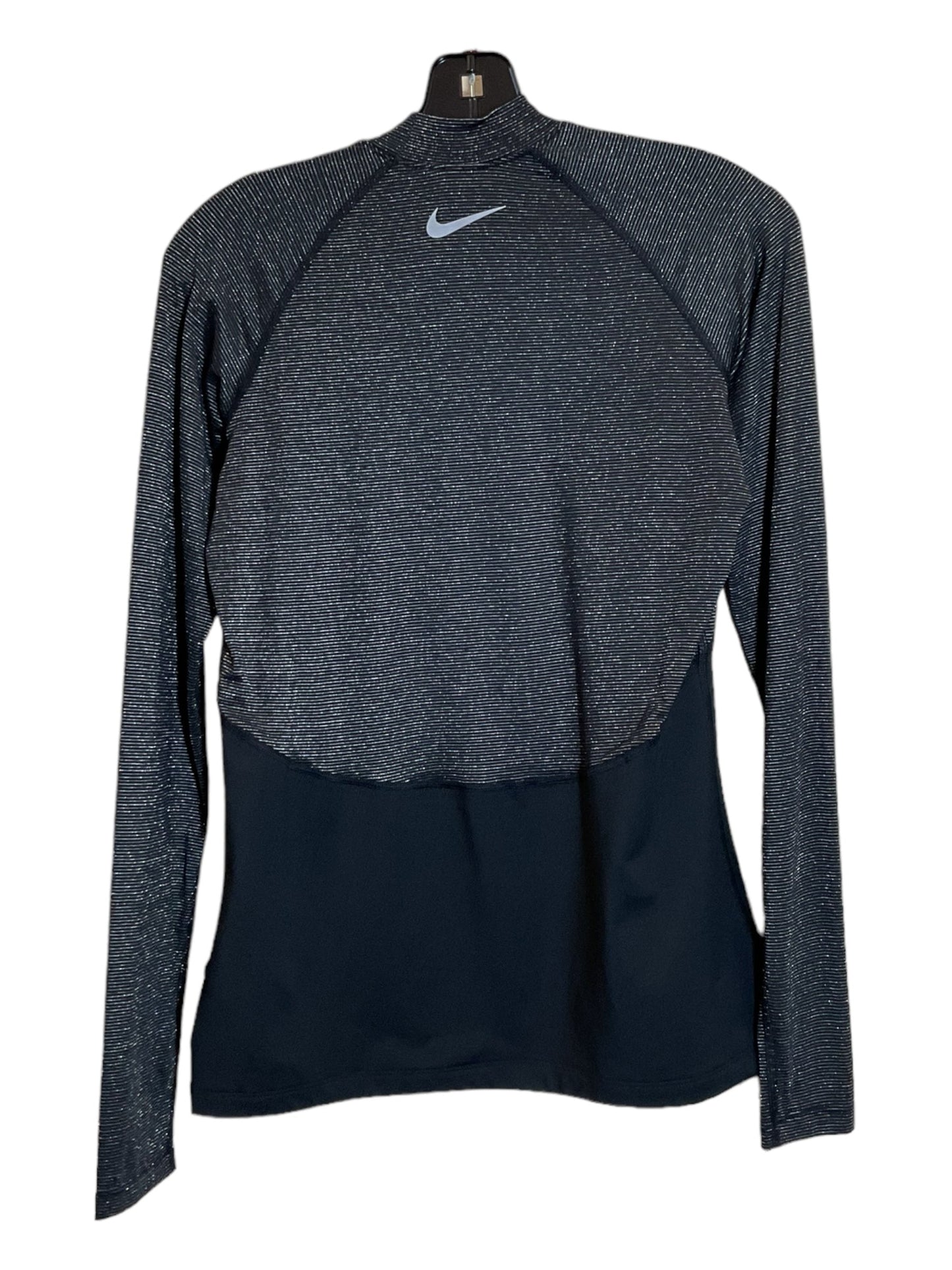 Black Athletic Top Long Sleeve Crewneck Nike, Size M
