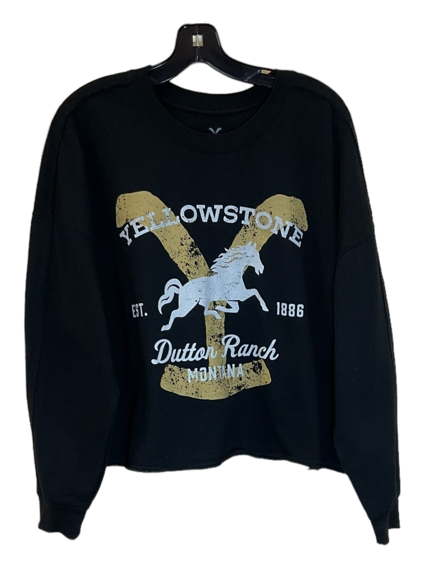 Black Sweatshirt Crewneck Clothes Mentor, Size 1x