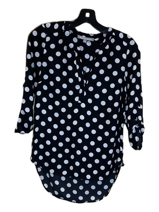 Polkadot Pattern Tunic Long Sleeve Daniel Rainn, Size Petite   Xs