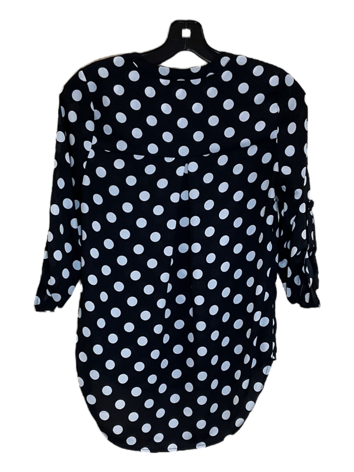 Polkadot Pattern Tunic Long Sleeve Daniel Rainn, Size Petite   Xs