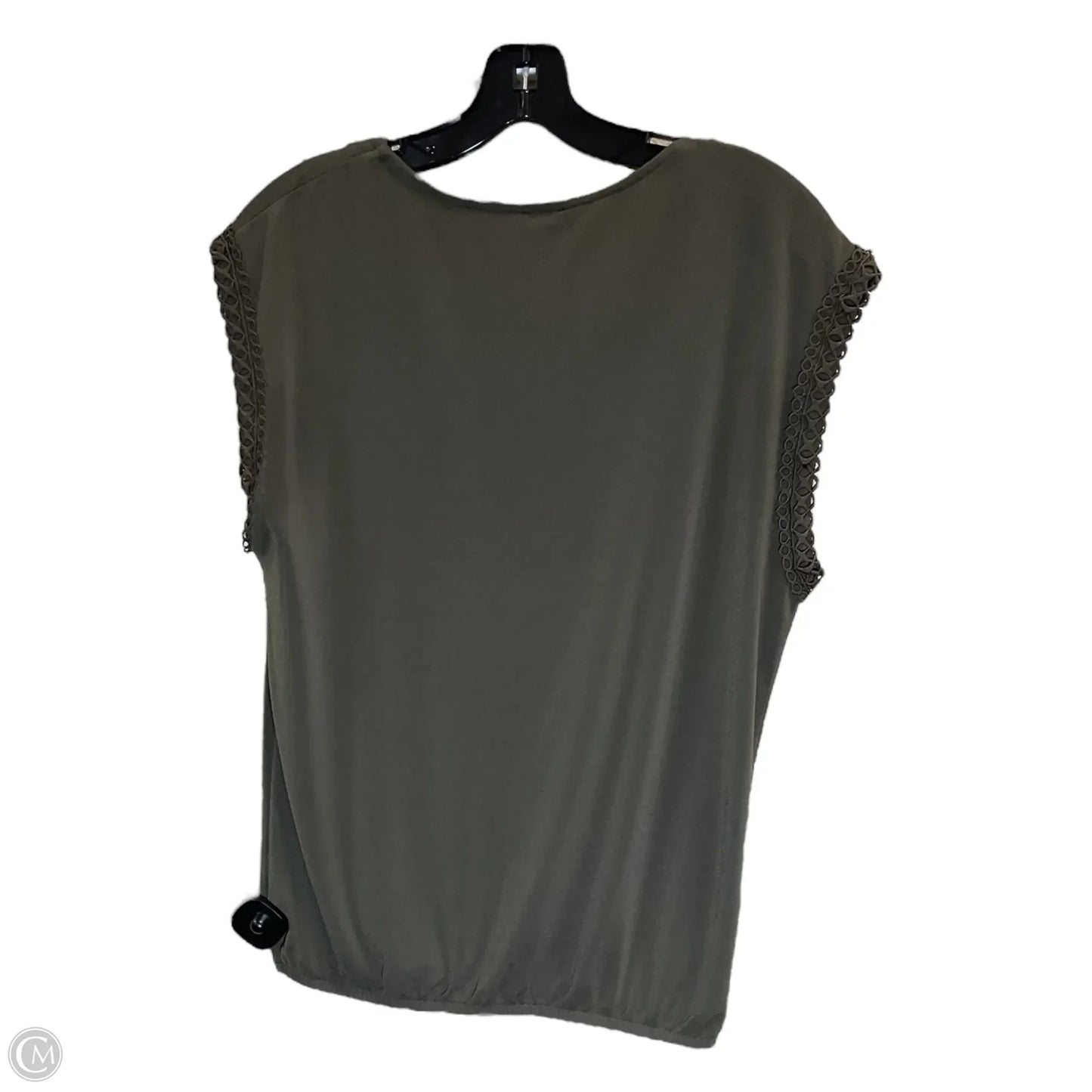 Top Sleeveless By Express In Green, Size: M