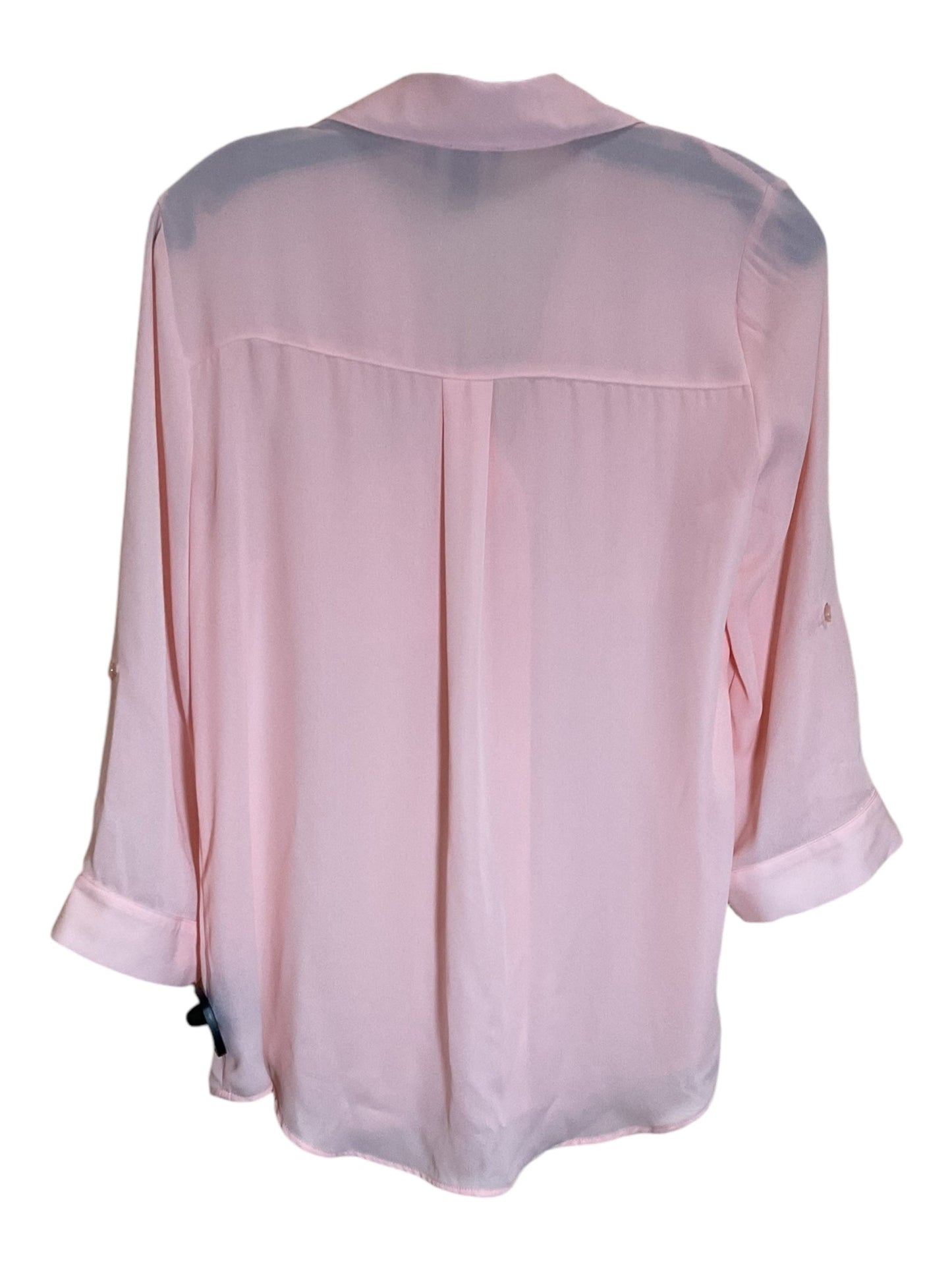 Blouse Long Sleeve By By & By In Pink, Size: M