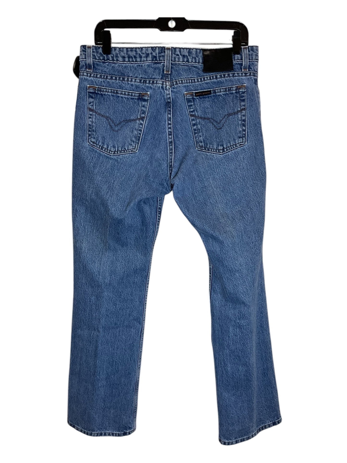 Jeans Boot Cut By Harley Davidson In Blue Denim, Size: 10