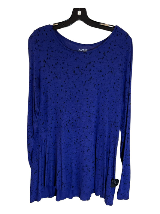 Blue Tunic Long Sleeve Apt 9, Size Xl