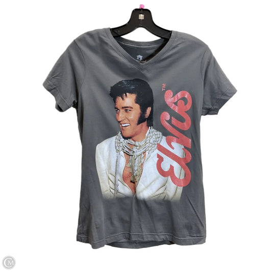 Top Short Sleeve By Clothes Mentor In Grey, Size: M