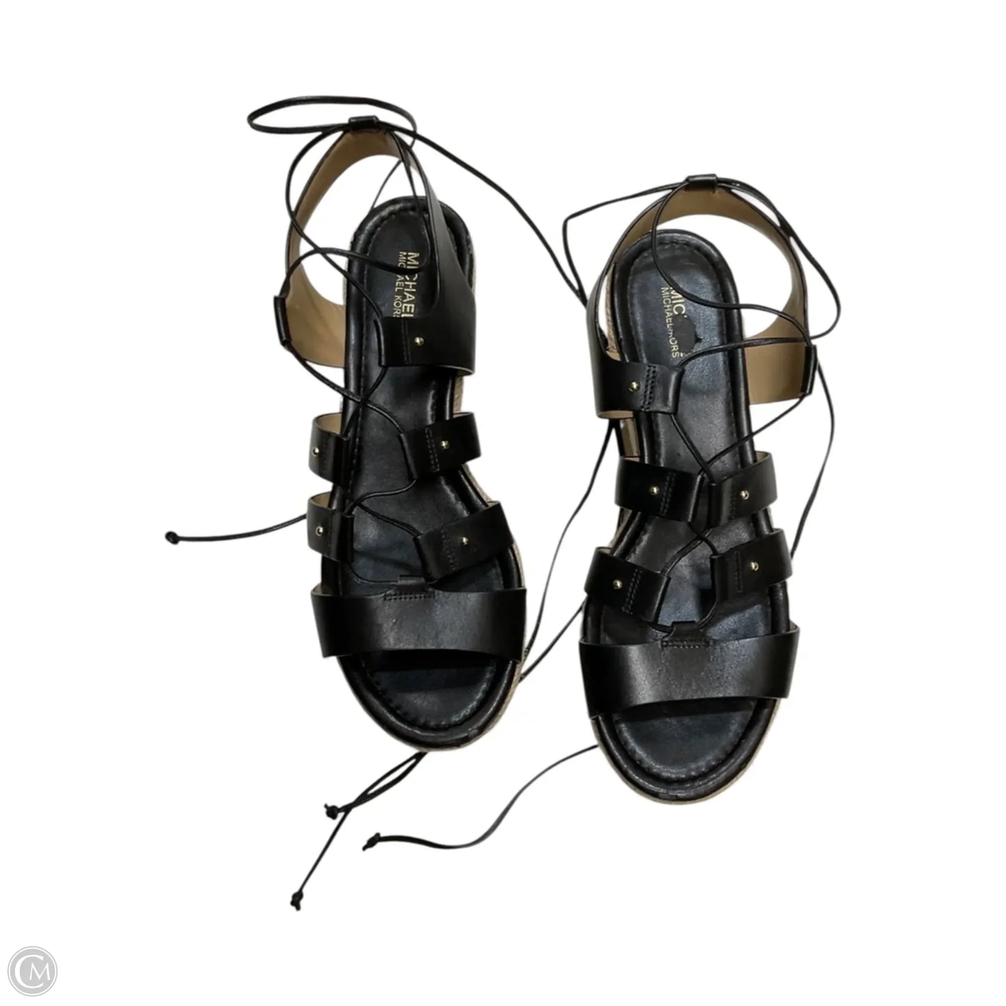 Sandals Designer By Michael Kors In Black, Size: 8