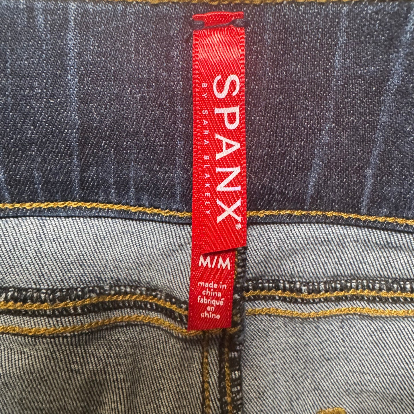 Pants Leggings By Spanx In Blue Denim, Size: M
