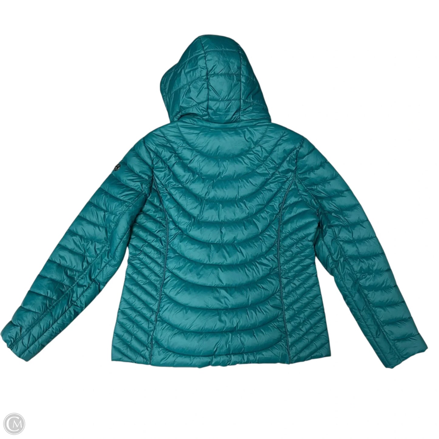 Jacket Puffer & Quilted By Michael By Michael Kors In Teal, Size: L