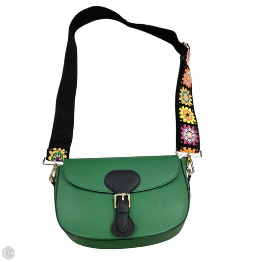 Crossbody Leather By Valentina Fiore, Size: Medium