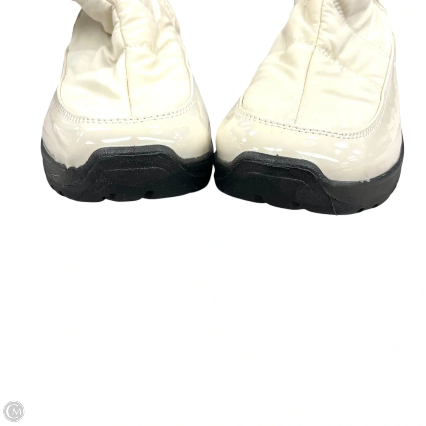 Boots Snow By Easy Street In Cream, Size: 7.5