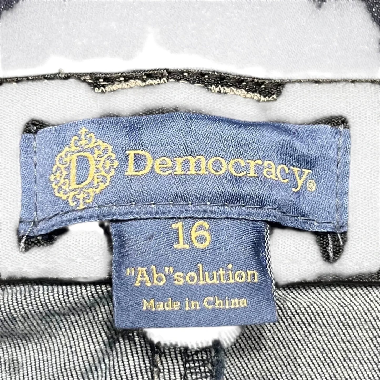 Jeans Skinny By Democracy In Blue Denim, Size: 16