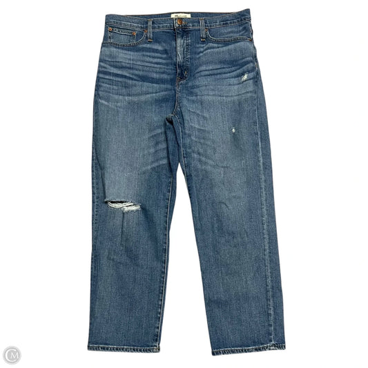 Jeans Straight By Madewell In Blue, Size: 12