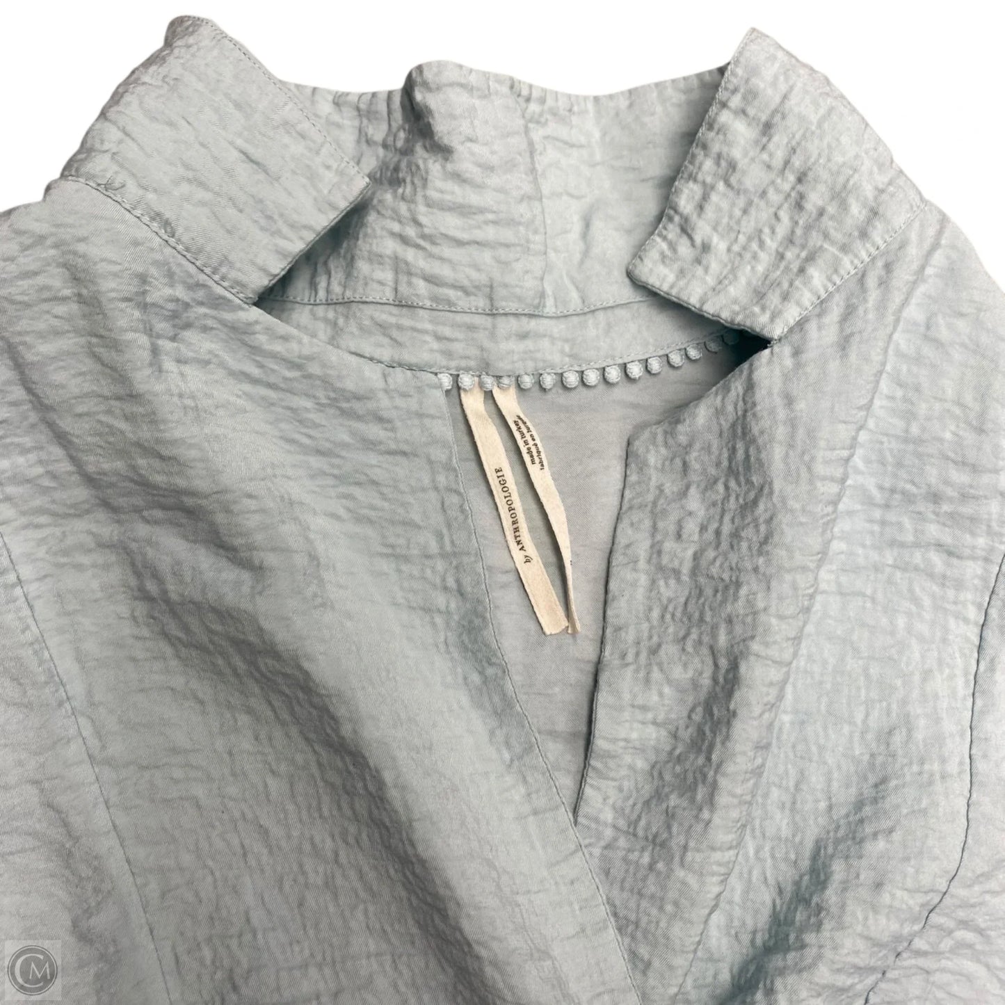 Tunic Short Sleeve By Anthropologie In Teal, Size: M