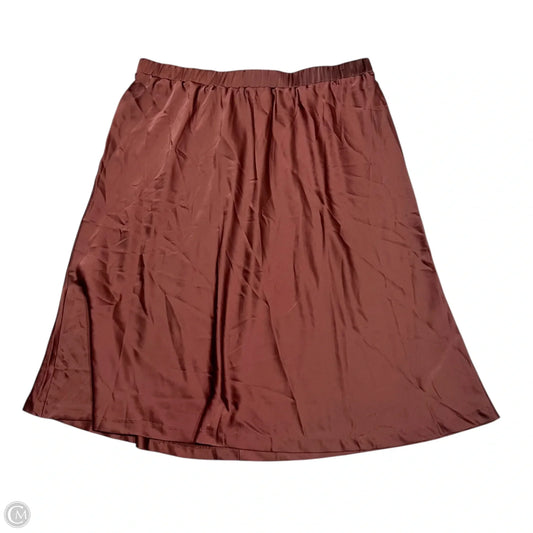 Skirt Midi By Lane Bryant In Brown, Size: 3x