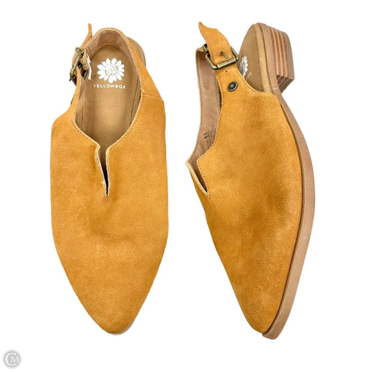 Shoes Flats By Yellow Box In Brown, Size: 8.5