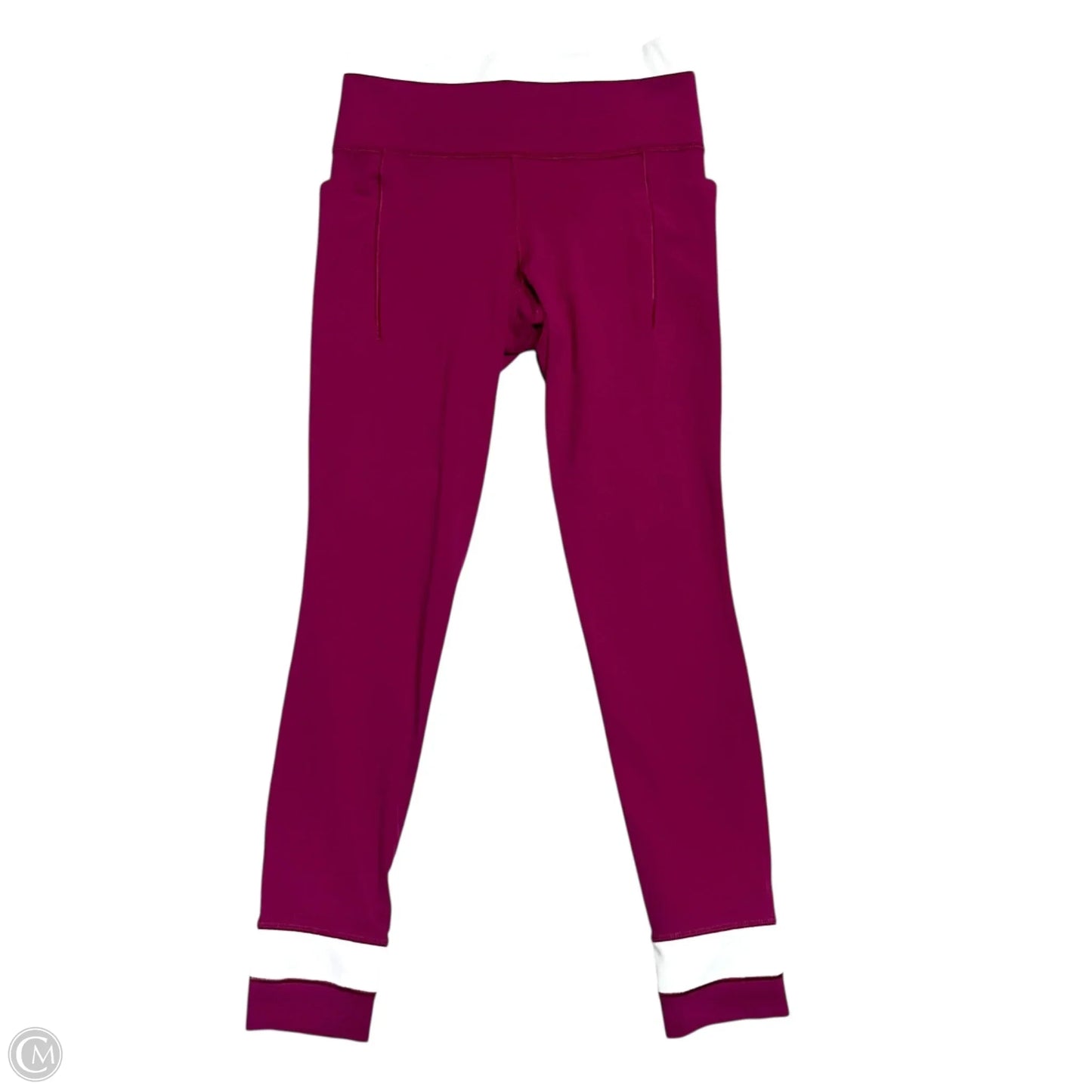 Athletic Leggings By Athleta In Pink & White, Size: S