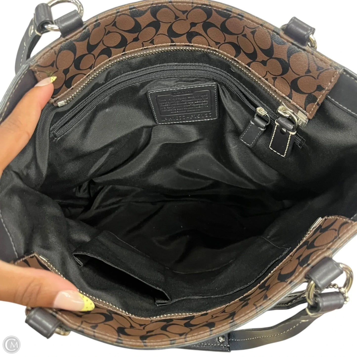 Handbag Designer By Coach, Size: Medium