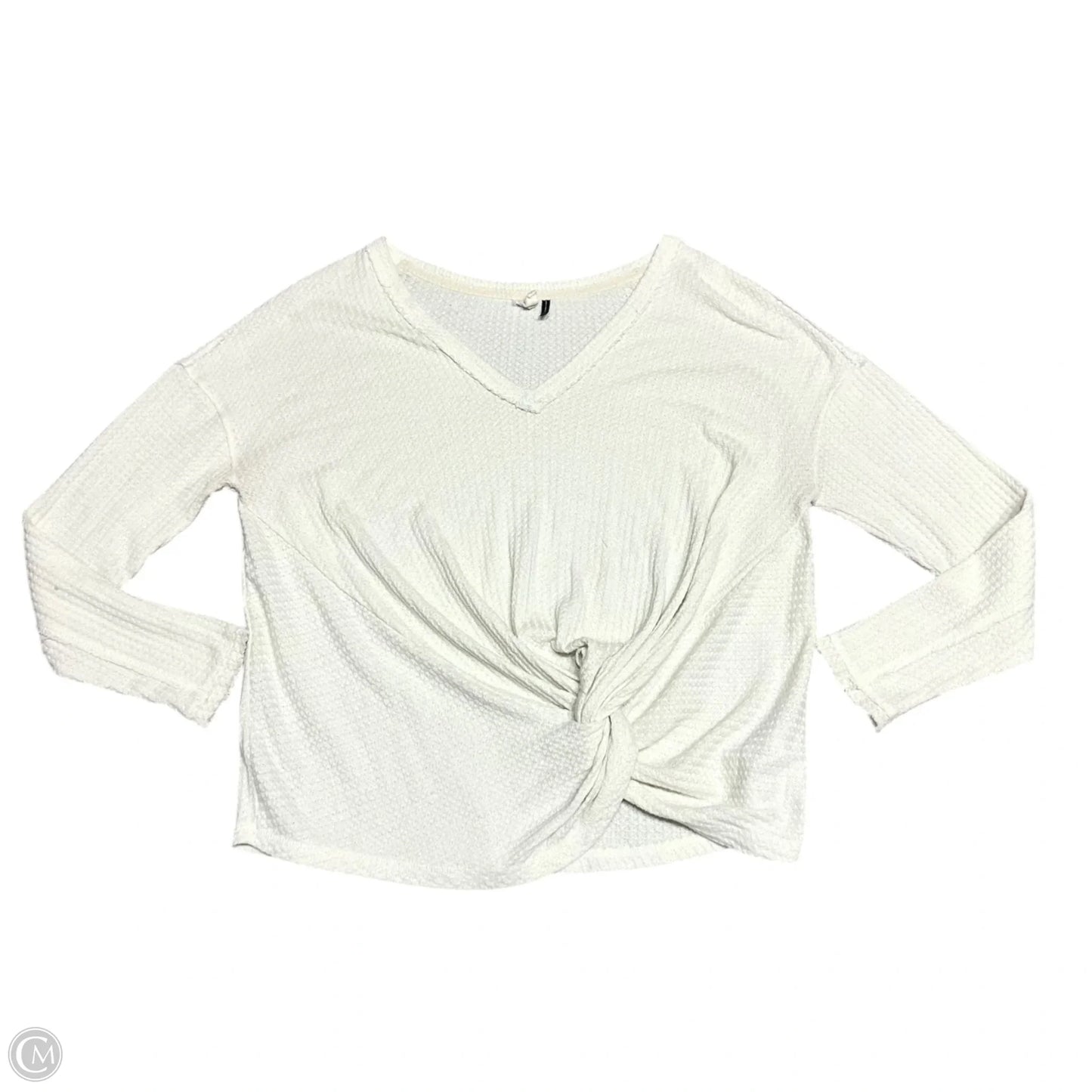 Top Long Sleeve By Anthropologie In White, Size: S
