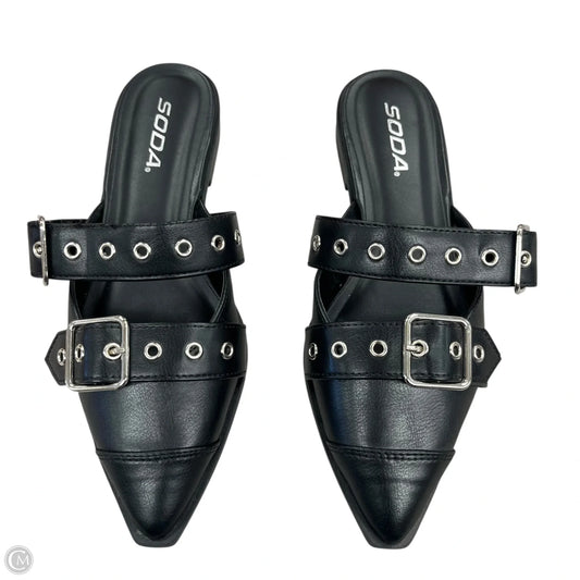 Shoes Flats By Soda In Black, Size: 6