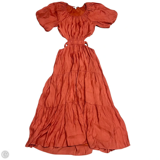 Dress Casual Maxi By By The River In Orange, Size: M