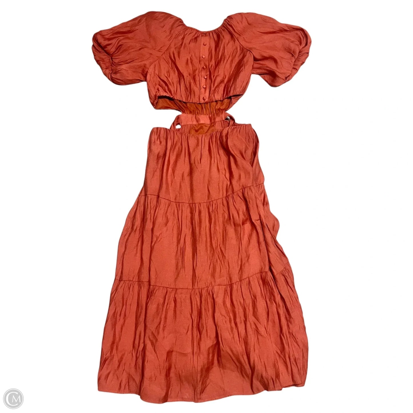 Dress Casual Maxi By By The River In Orange, Size: M