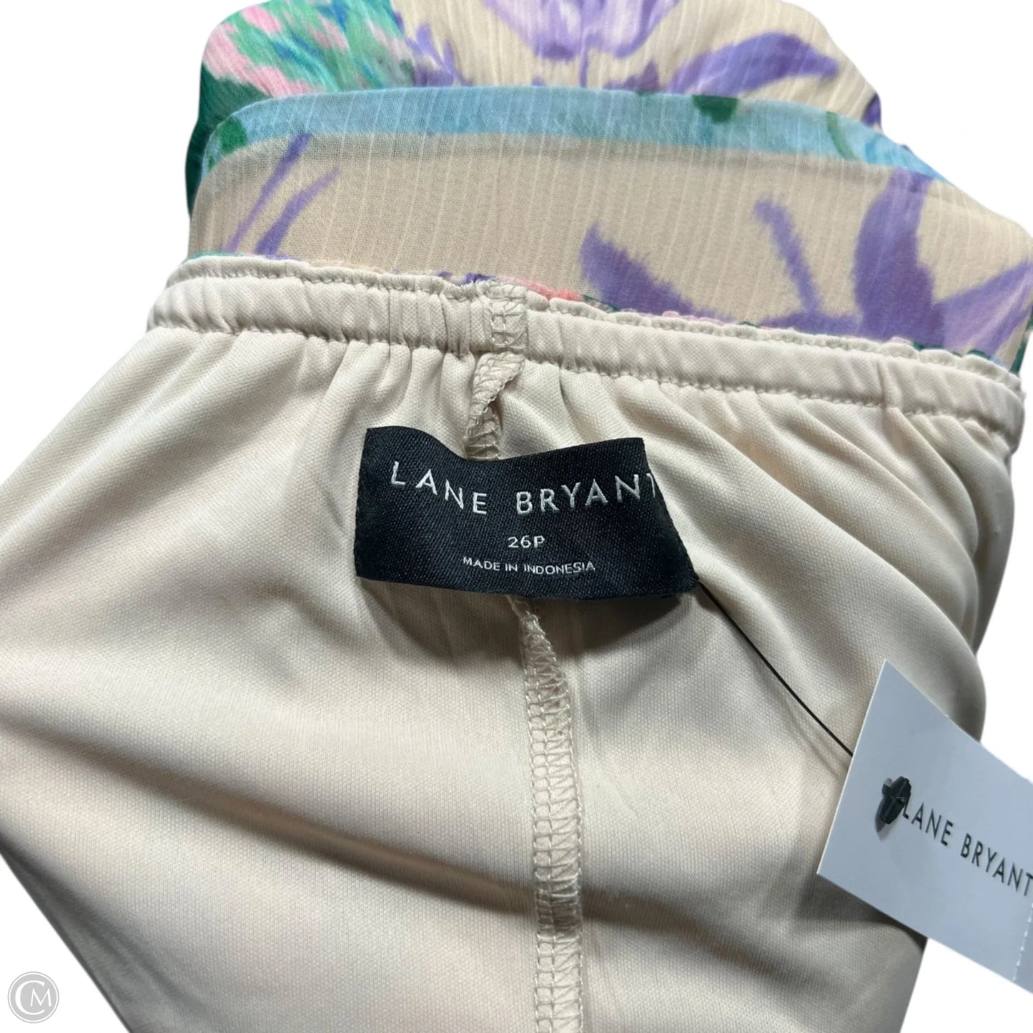 Dress Casual Maxi By Lane Bryant In Cream & Purple, Size: 26