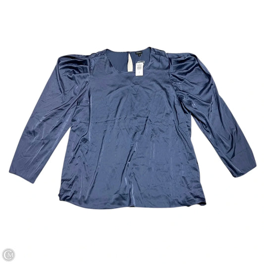 Top Long Sleeve By Torrid In Blue, Size: 4x