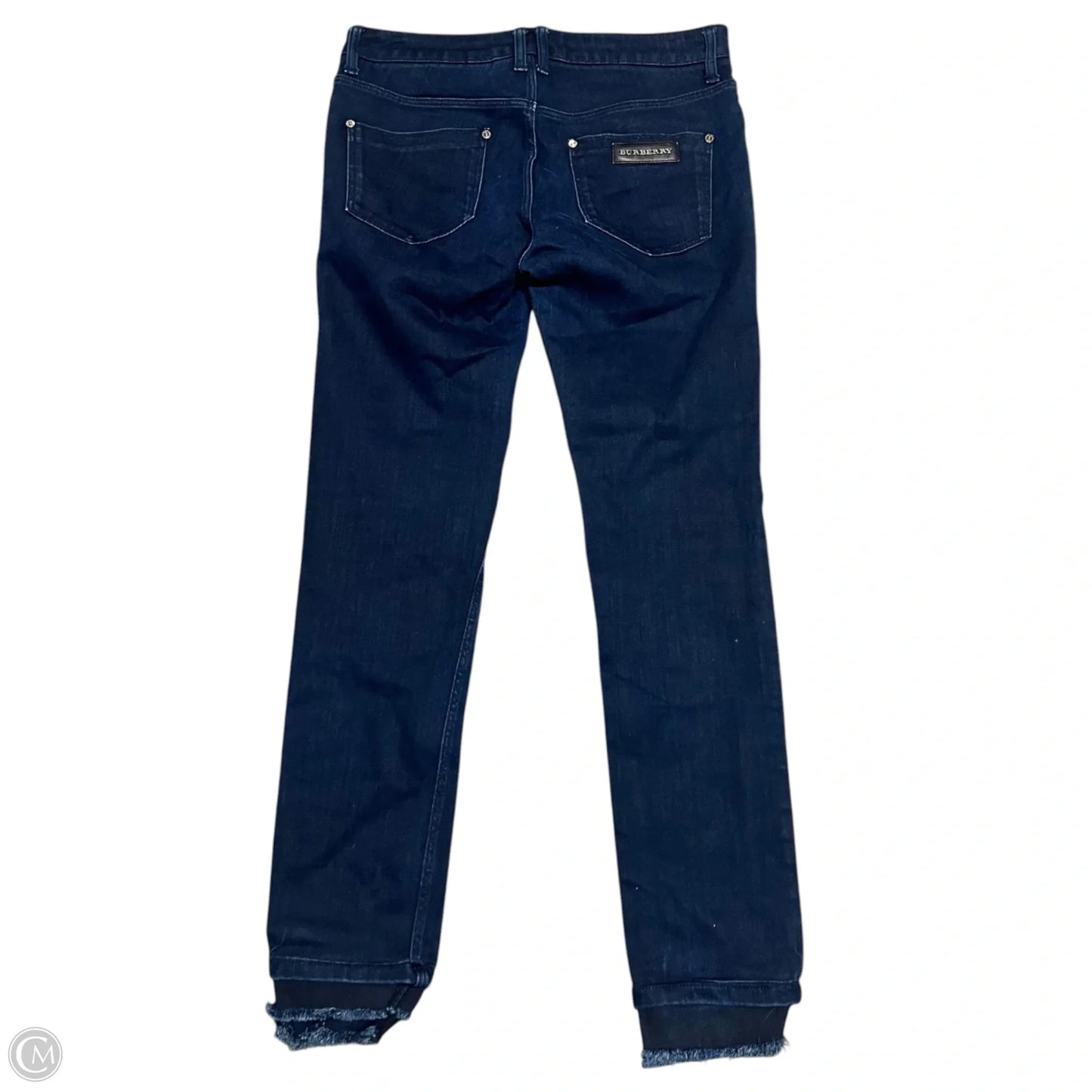 Jeans Luxury Designer By Burberry In Blue Denim, Size: 12