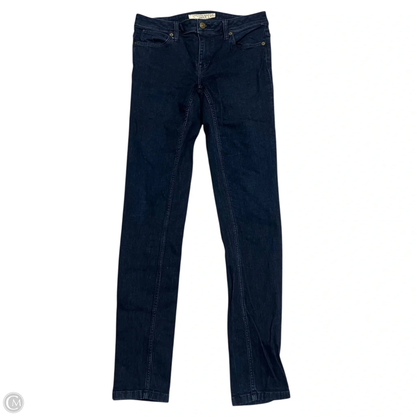 Jeans Luxury Designer By Burberry In Blue Denim, Size: 10