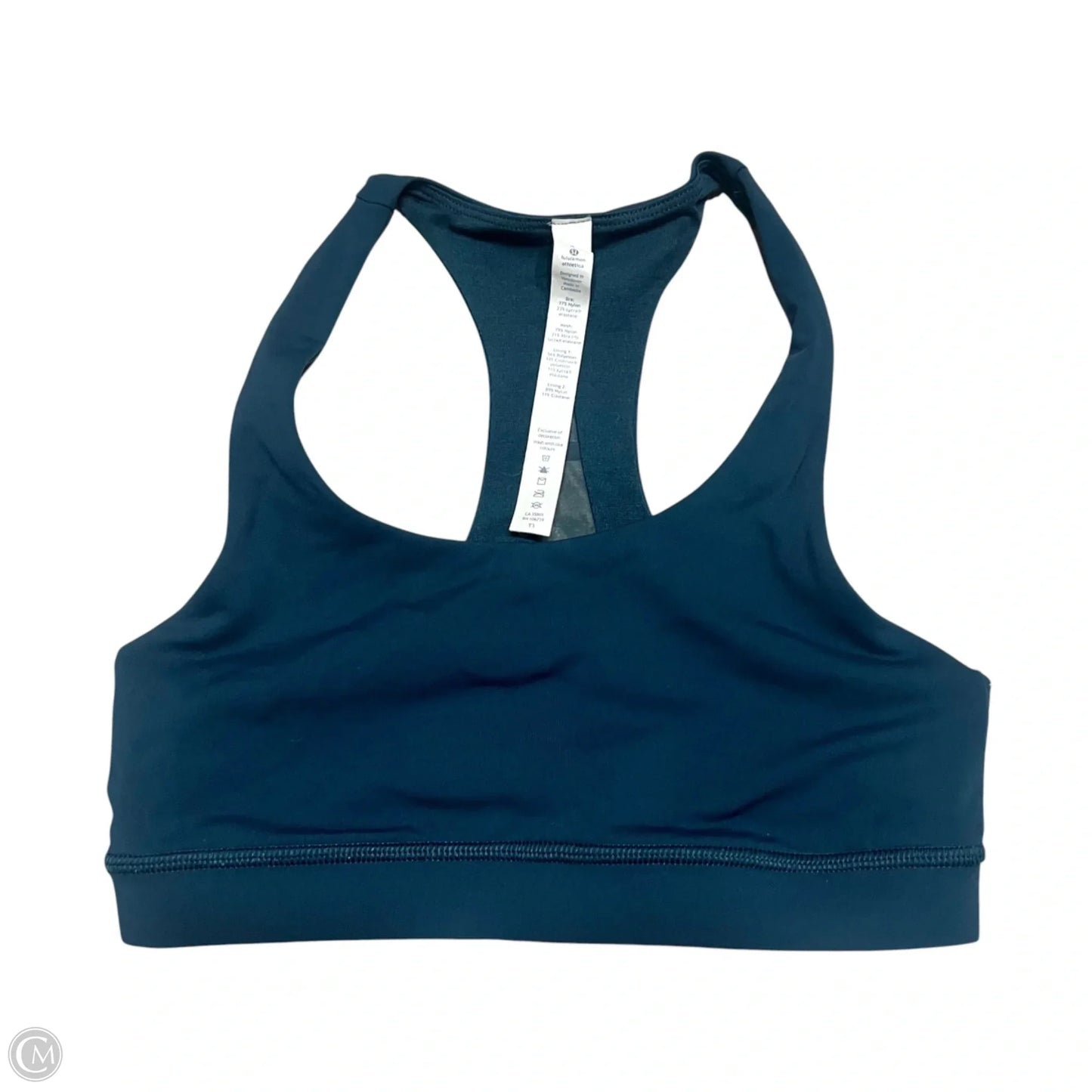 Athletic Bra By Lululemon In Green, Size: 4