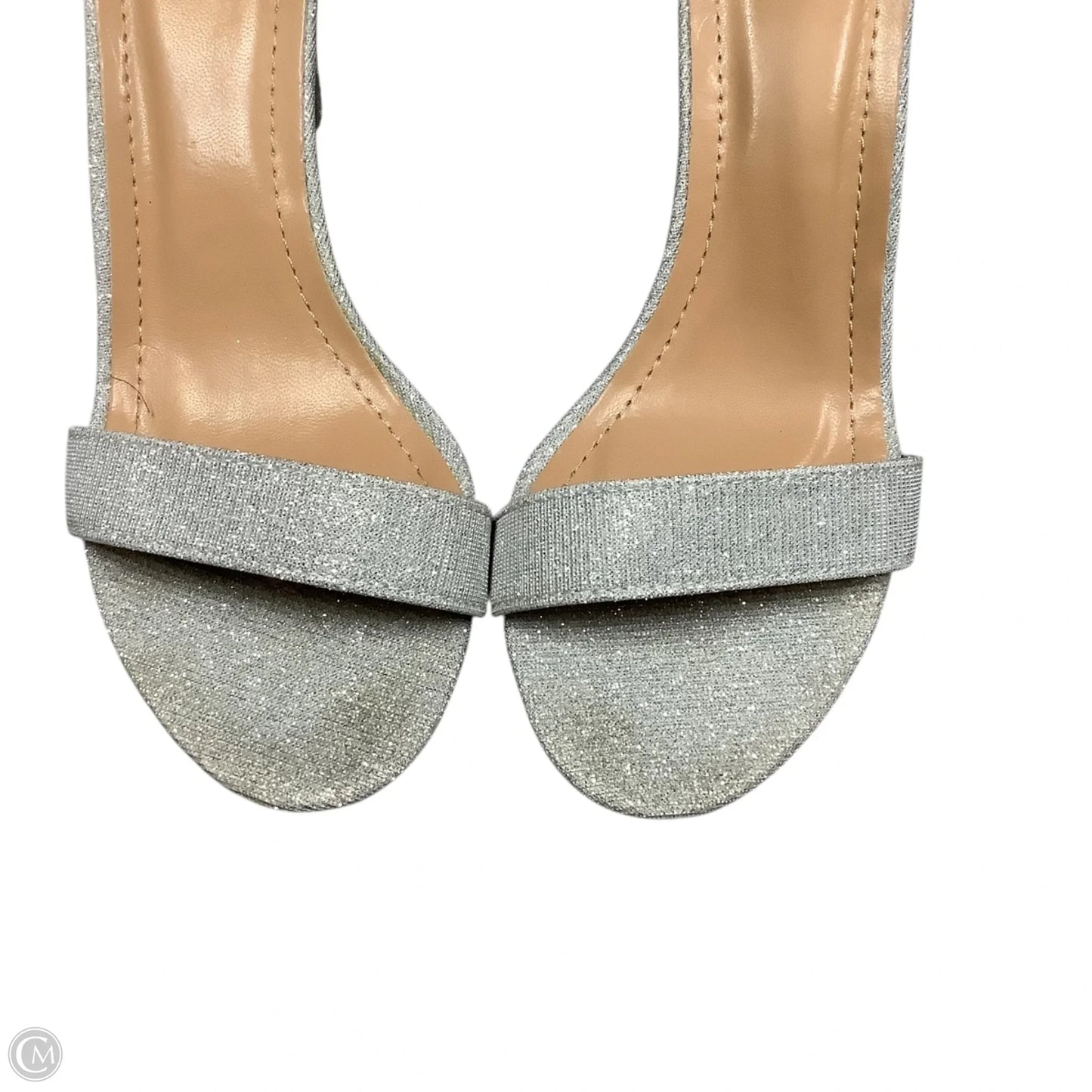 Shoes Heels Block By Windsor In Silver, Size: 8
