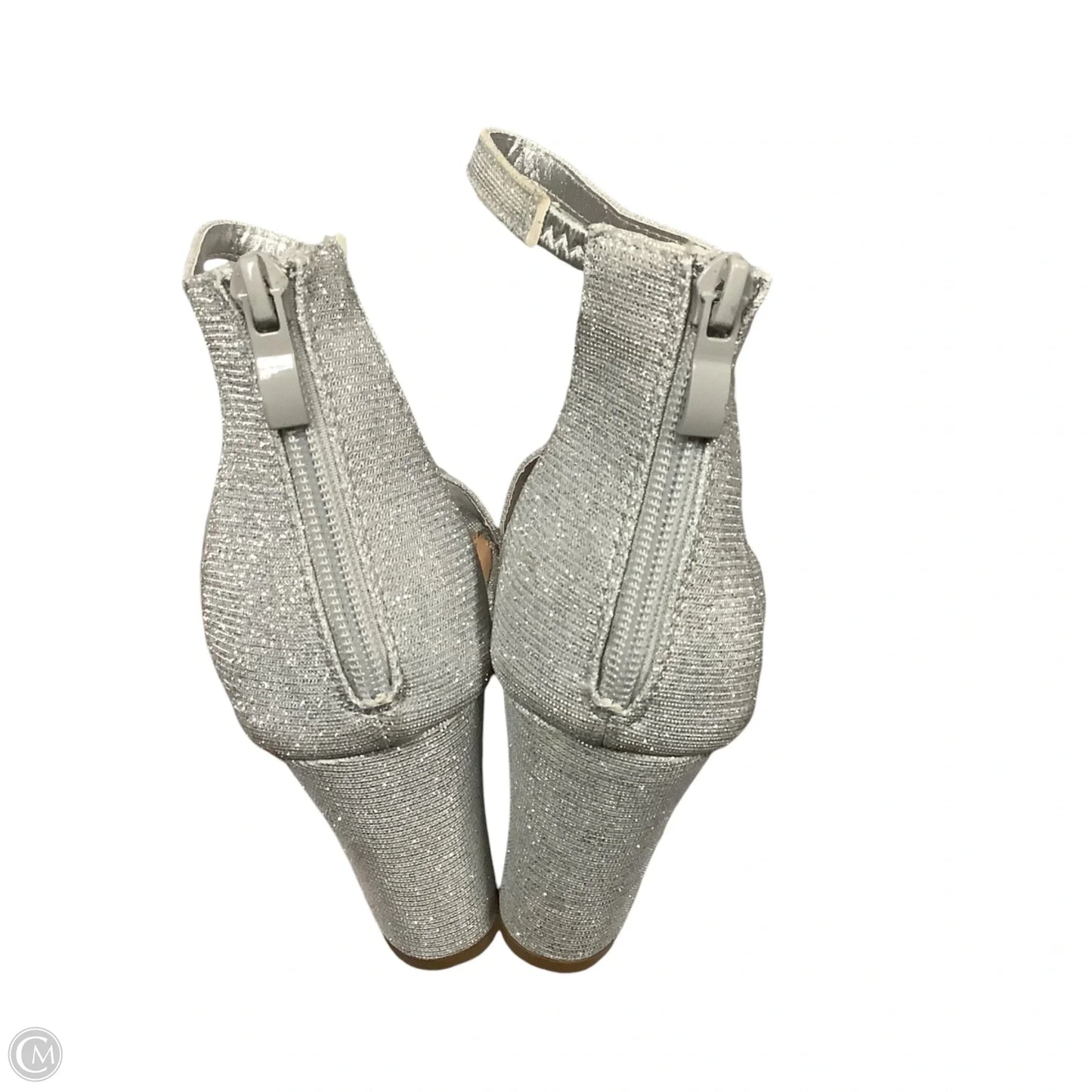 Shoes Heels Block By Windsor In Silver, Size: 8