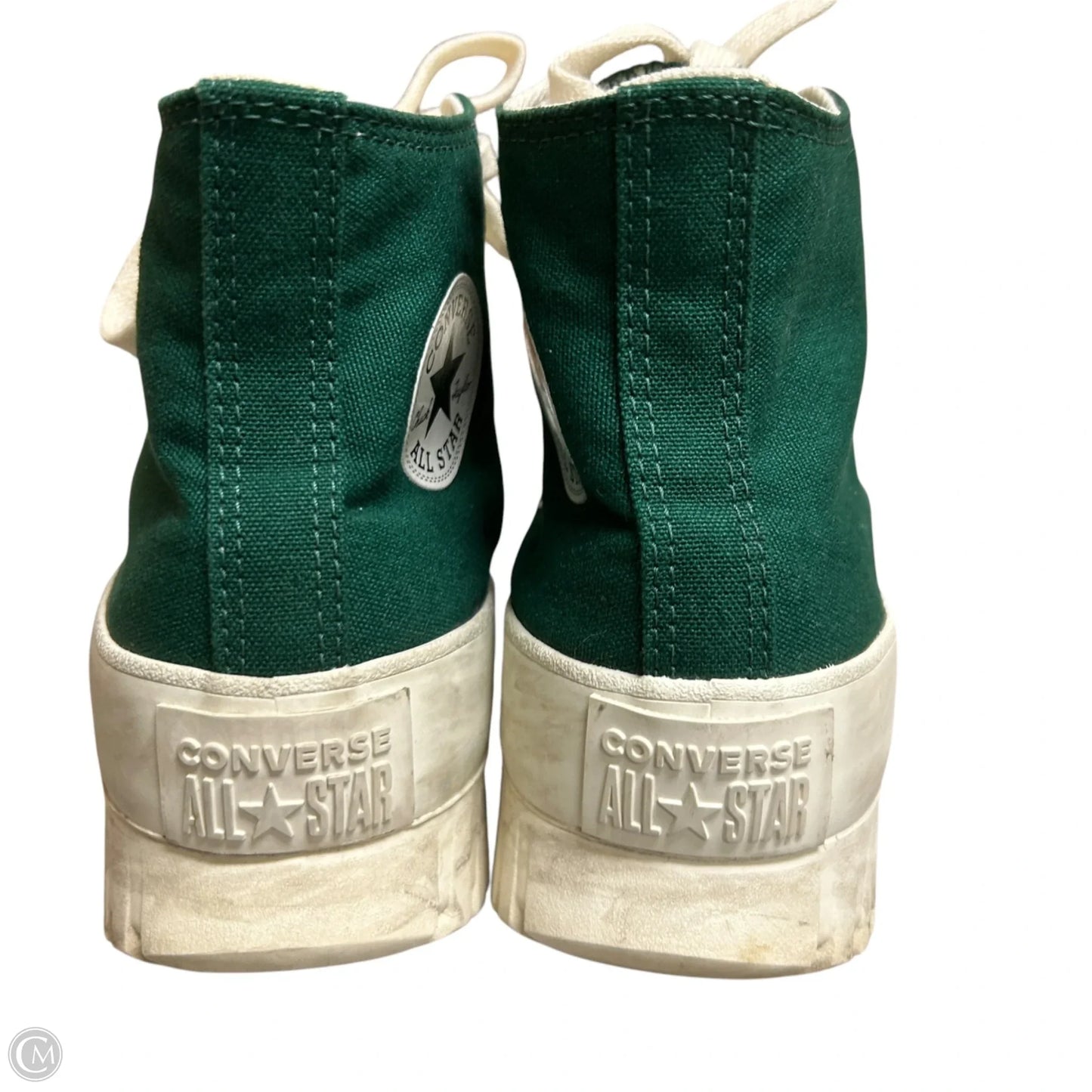 Shoes Sneakers By Converse In Green & White, Size: 5.5