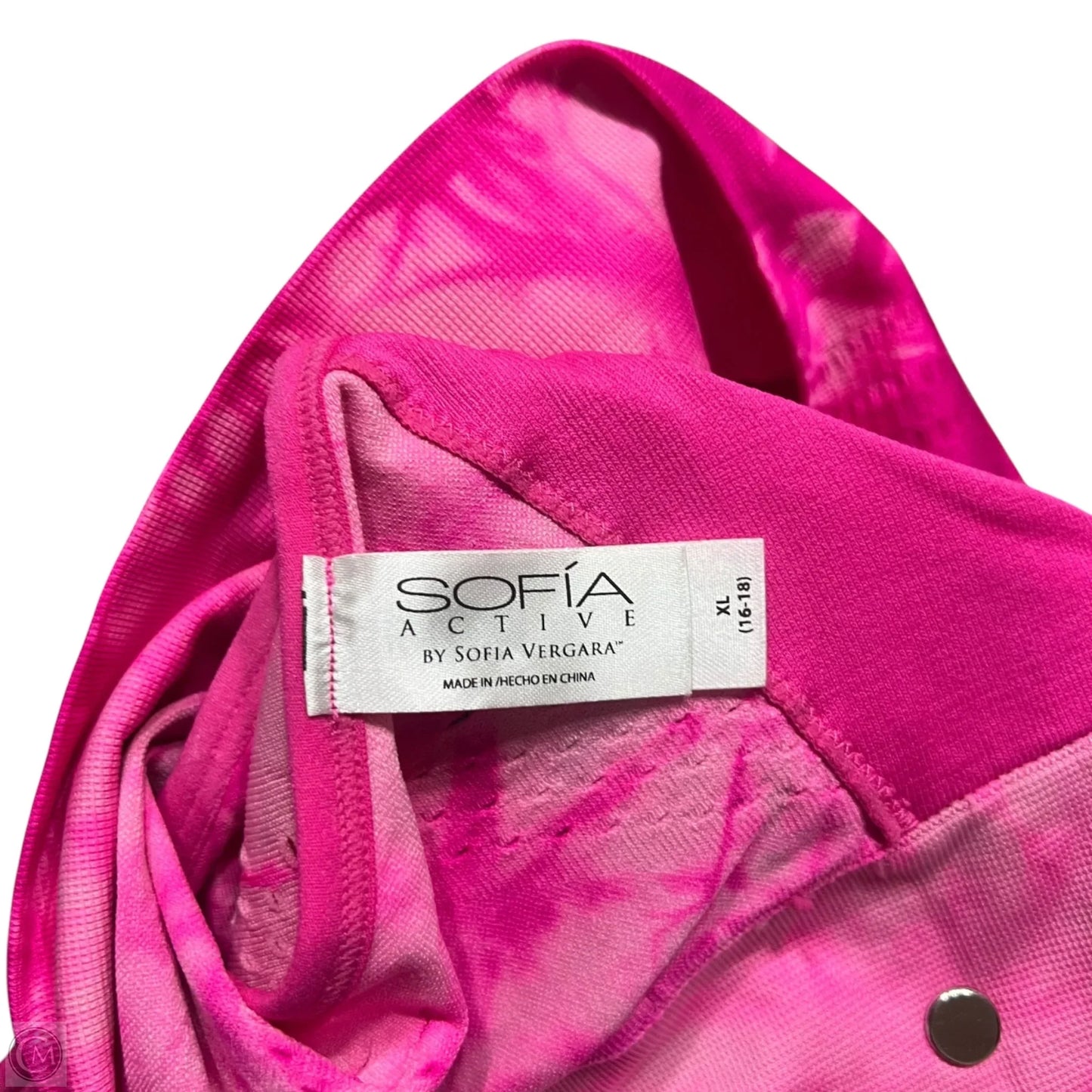 Athletic Bra By Sofia By Sofia Vergara In Pink, Size: Xl