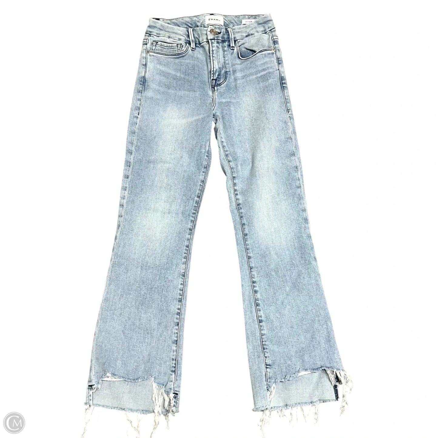 Jeans Boot Cut By Frame In Blue Denim, Size: 2