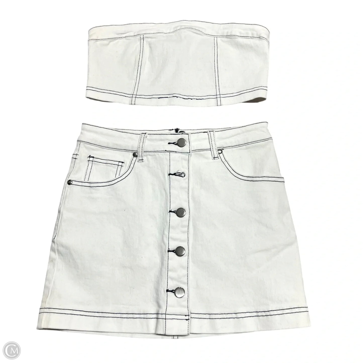Skirt Set 2pc By Superdown In Black & White, Size: S