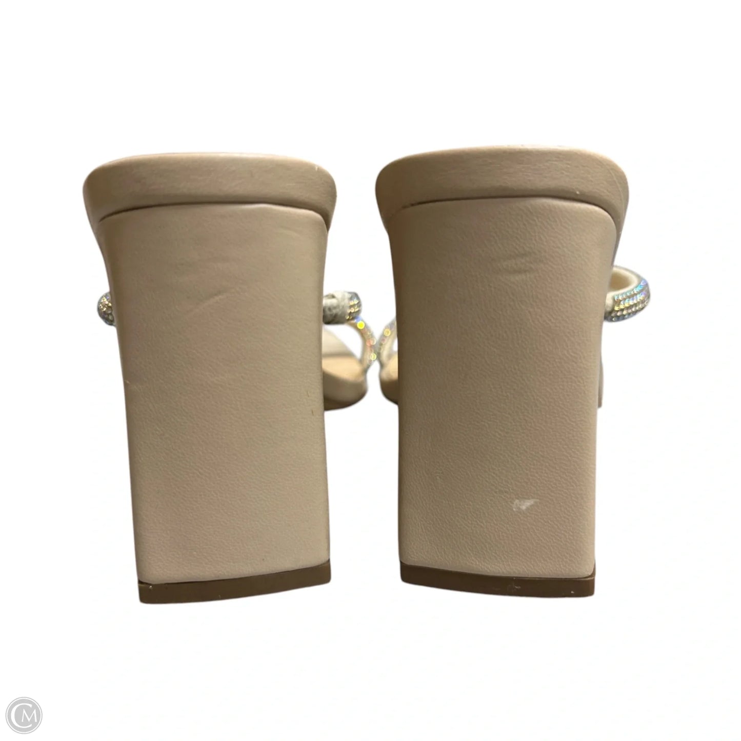 Shoes Heels Block By Xoxo In Taupe, Size: 8