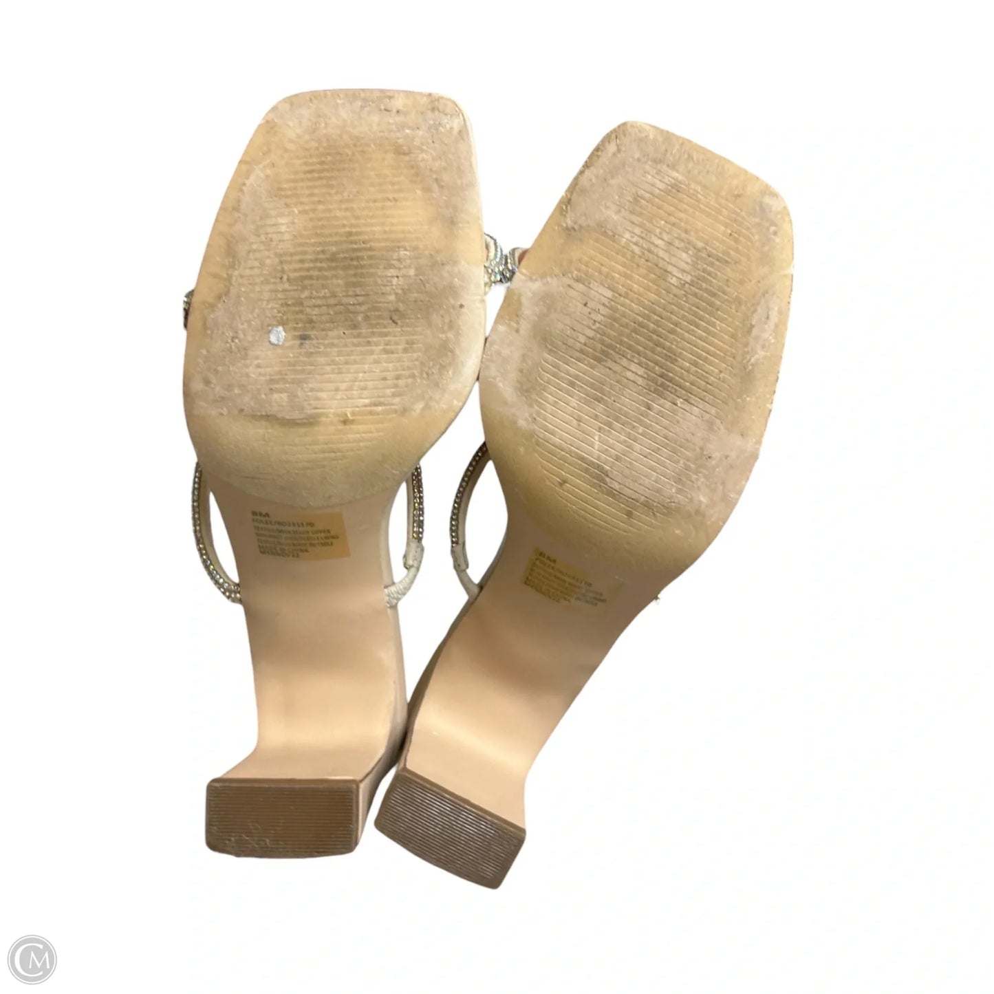 Shoes Heels Block By Xoxo In Taupe, Size: 8