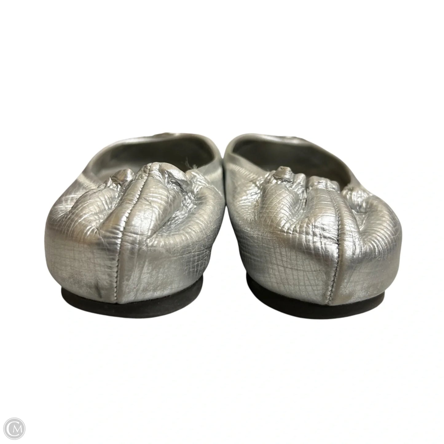 Shoes Designer By Tory Burch In Silver, Size: 8.5