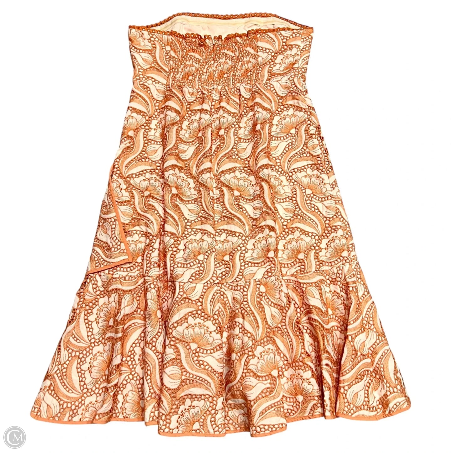 Dress Casual Midi By Anthropologie In Orange, Size: 16