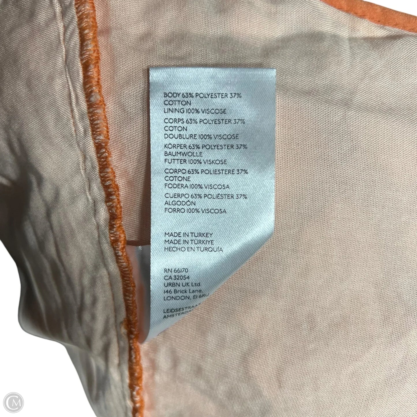Dress Casual Midi By Anthropologie In Orange, Size: 16